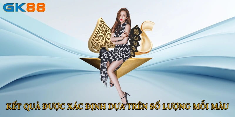 Kết quả được xác định dựa trên số lượng mỗi màu