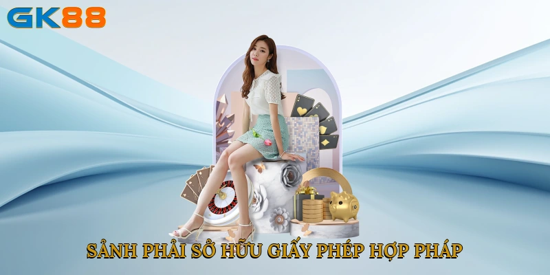 Sảnh phải sở hữu giấy phép hợp pháp từ tổ chức quốc tế